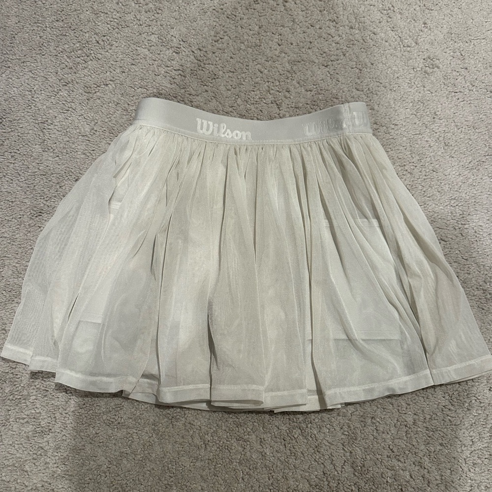 Wilson Cream Tan Skater Mini Skirt